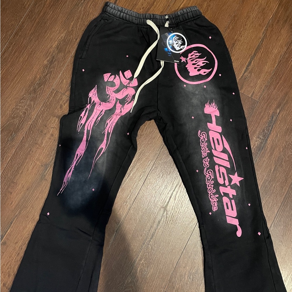 Hellstar Black and Pink Women's Joggers